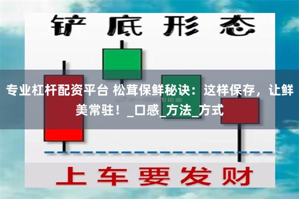 专业杠杆配资平台 松茸保鲜秘诀：这样保存，让鲜美常驻！_口感_方法_方式
